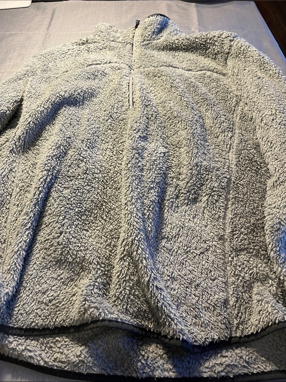Eddie Bauer quest plush Half-Zip Fleece Pullover - Light Gray